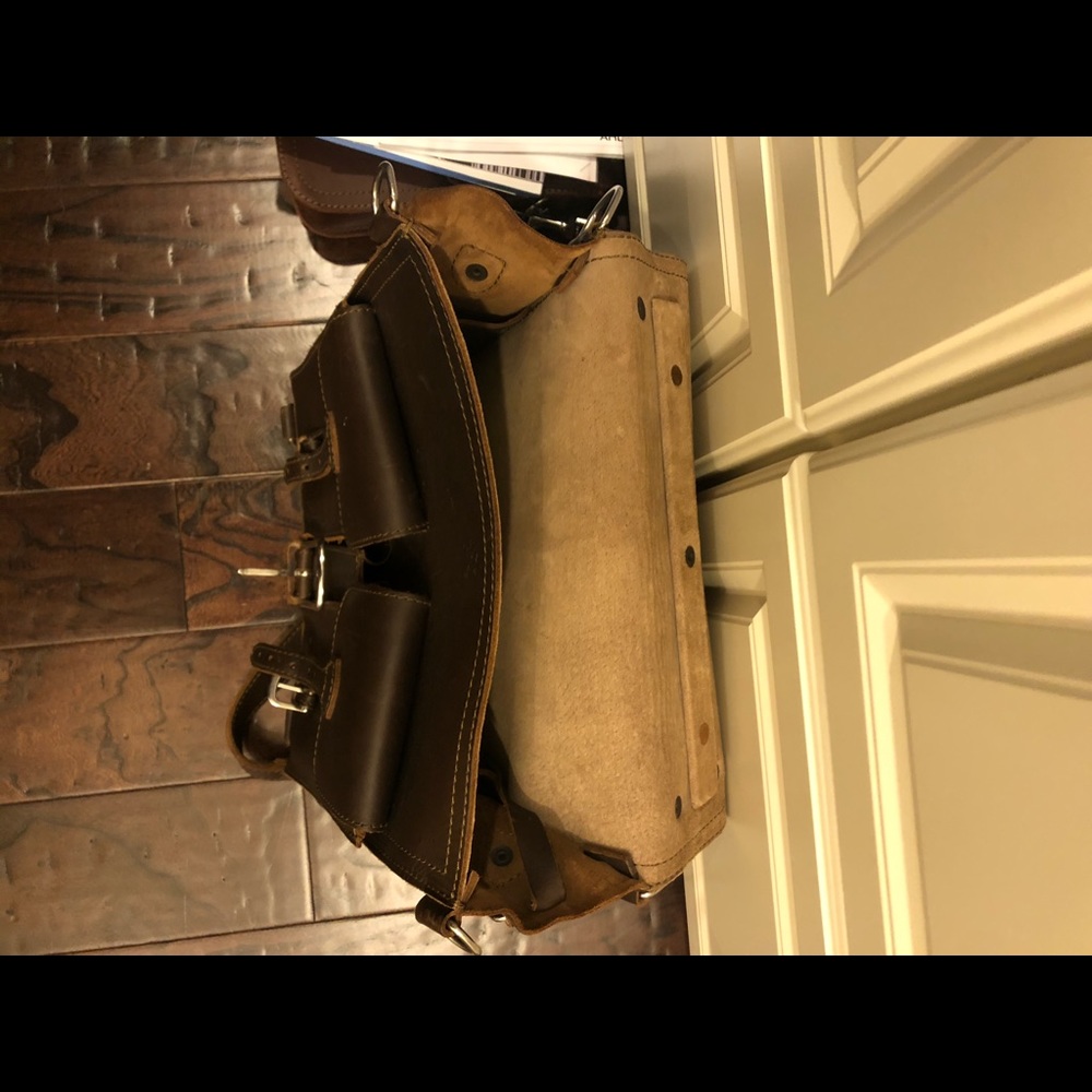 Men’s Saddleback leather backpack